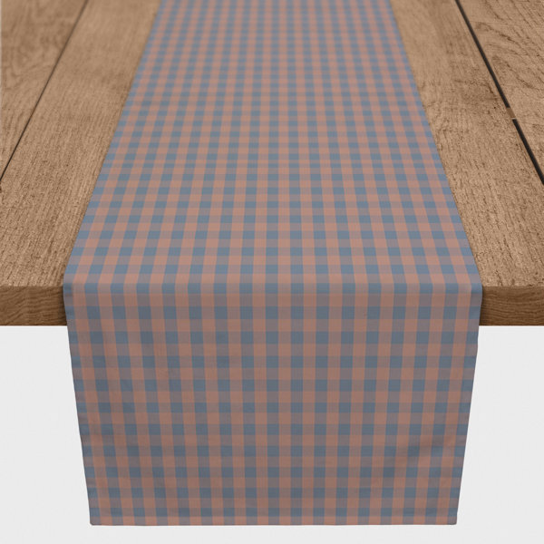 Gracie Oaks Synn Rectangle Plaid Cotton Twill Table Runnner Wayfair